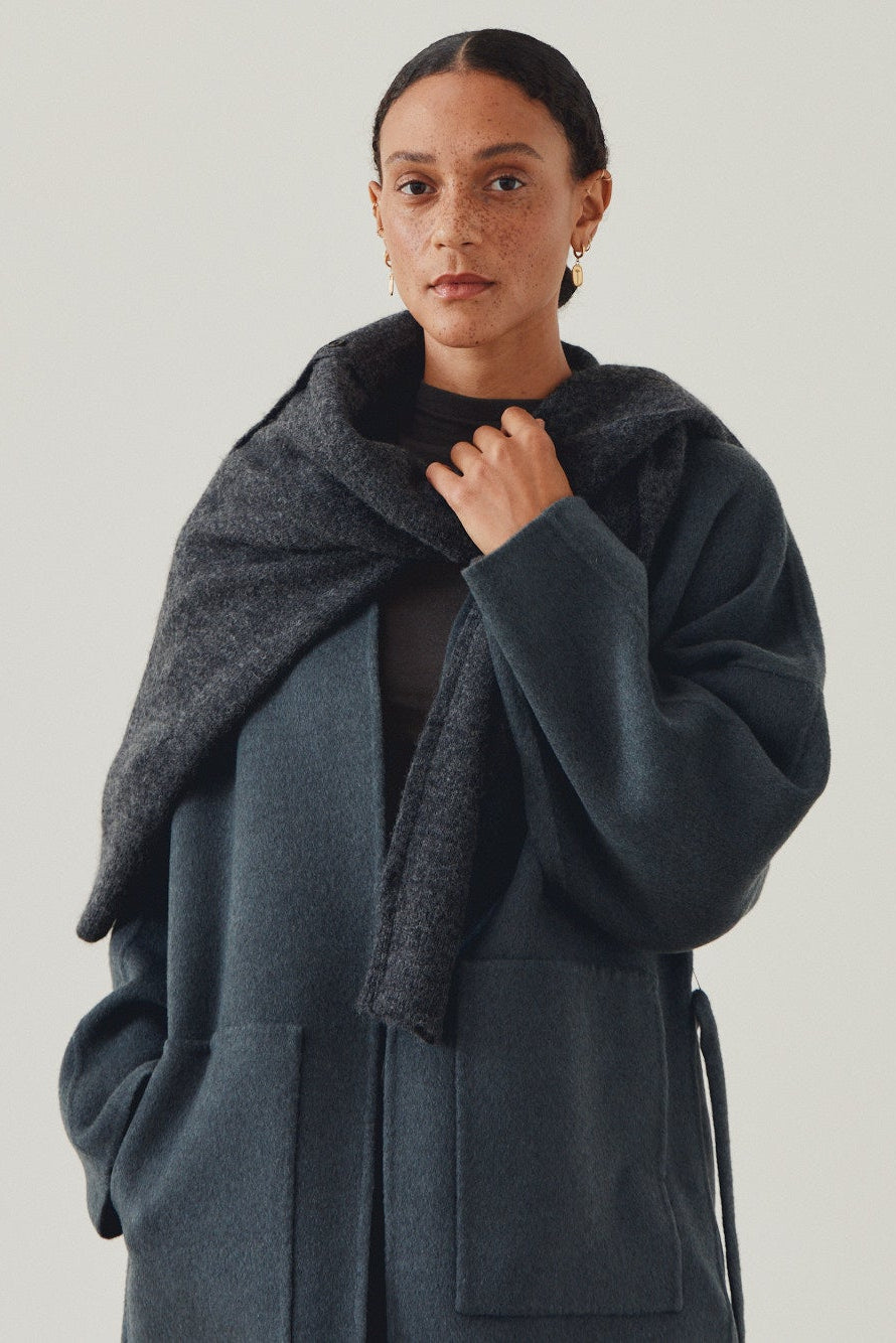 Oversized Short Wool Coat