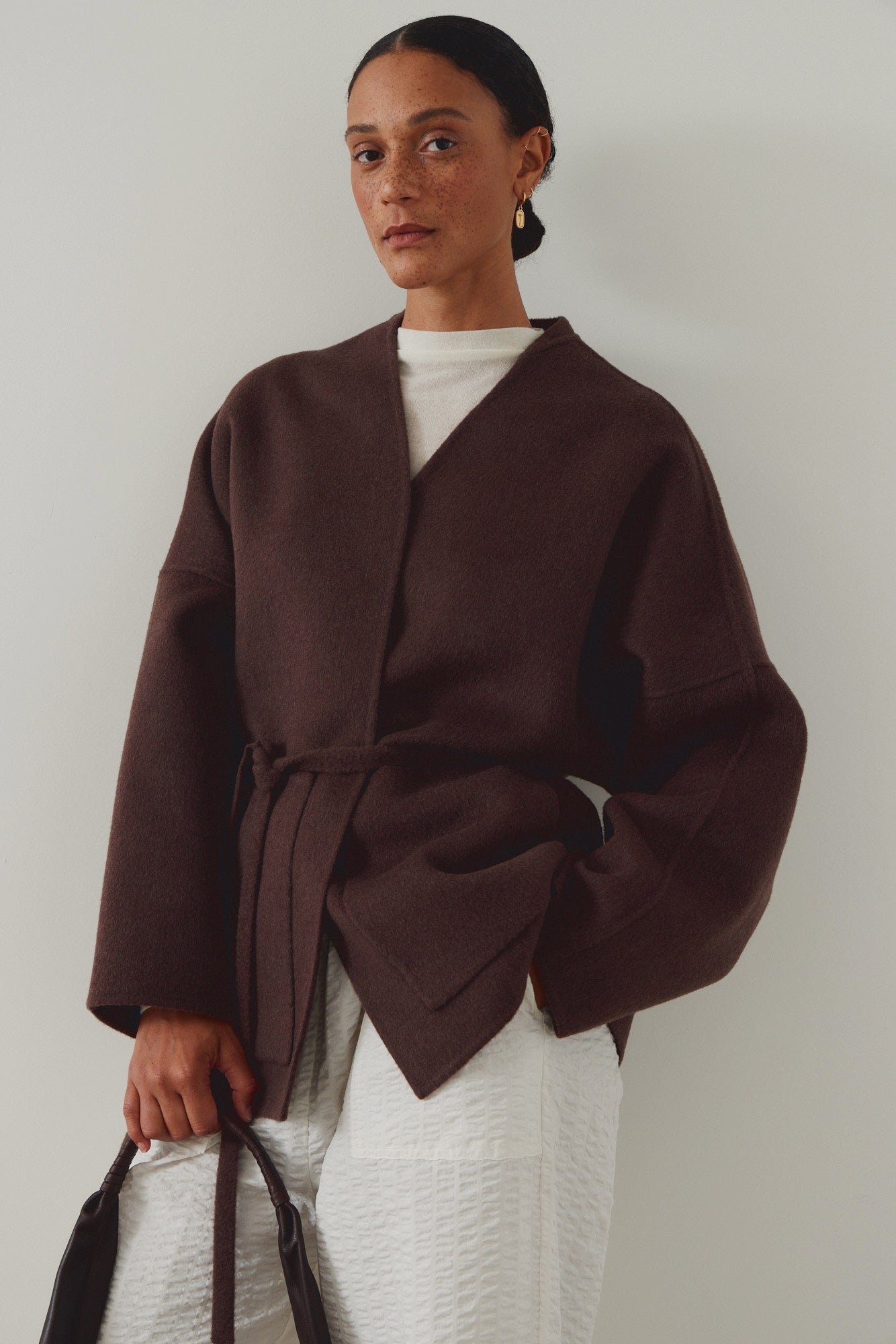 Oversized Short Wool Coat