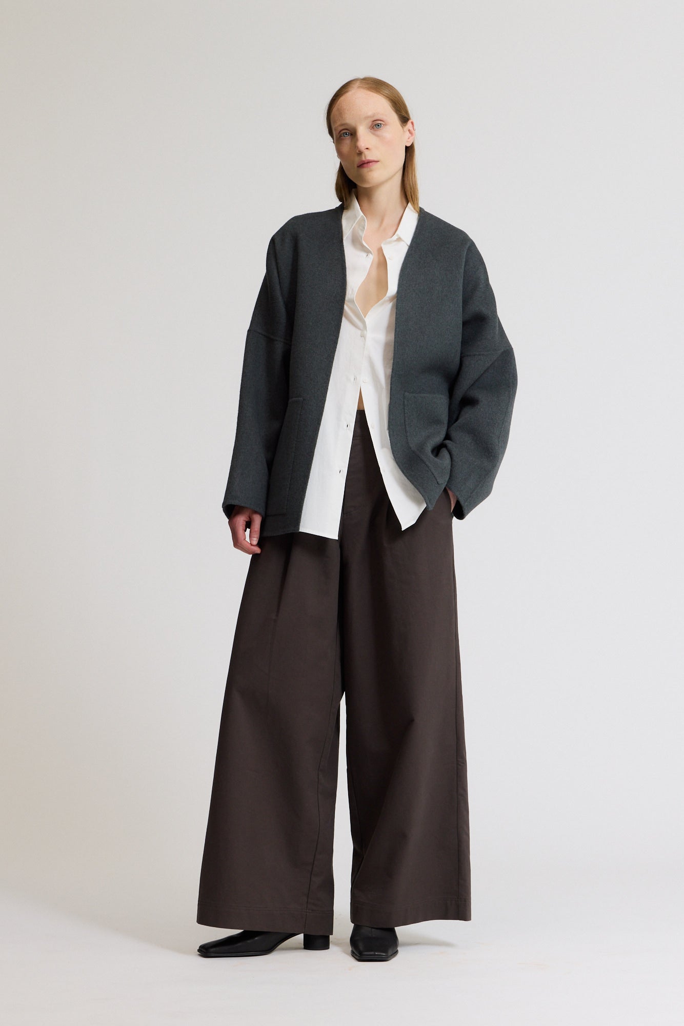 Oversized Short Wool Coat