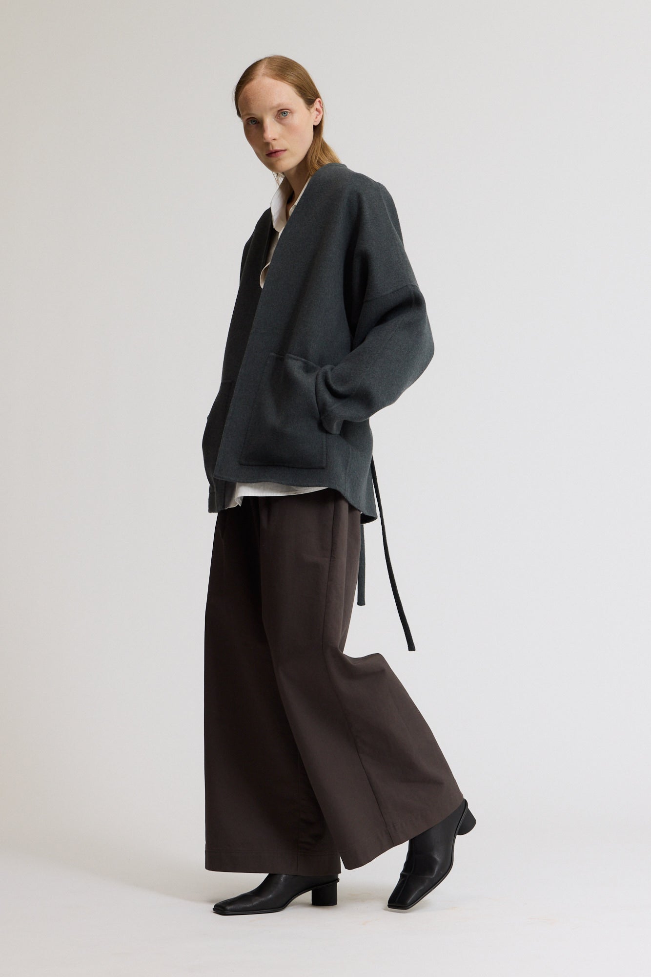 Oversized Short Wool Coat