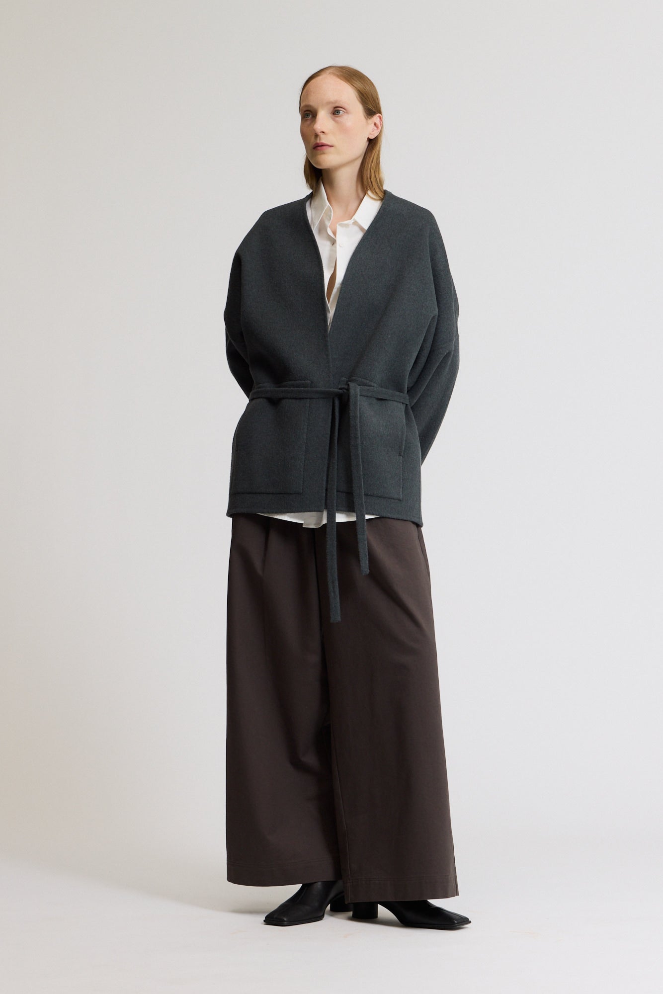 Oversized Short Wool Coat