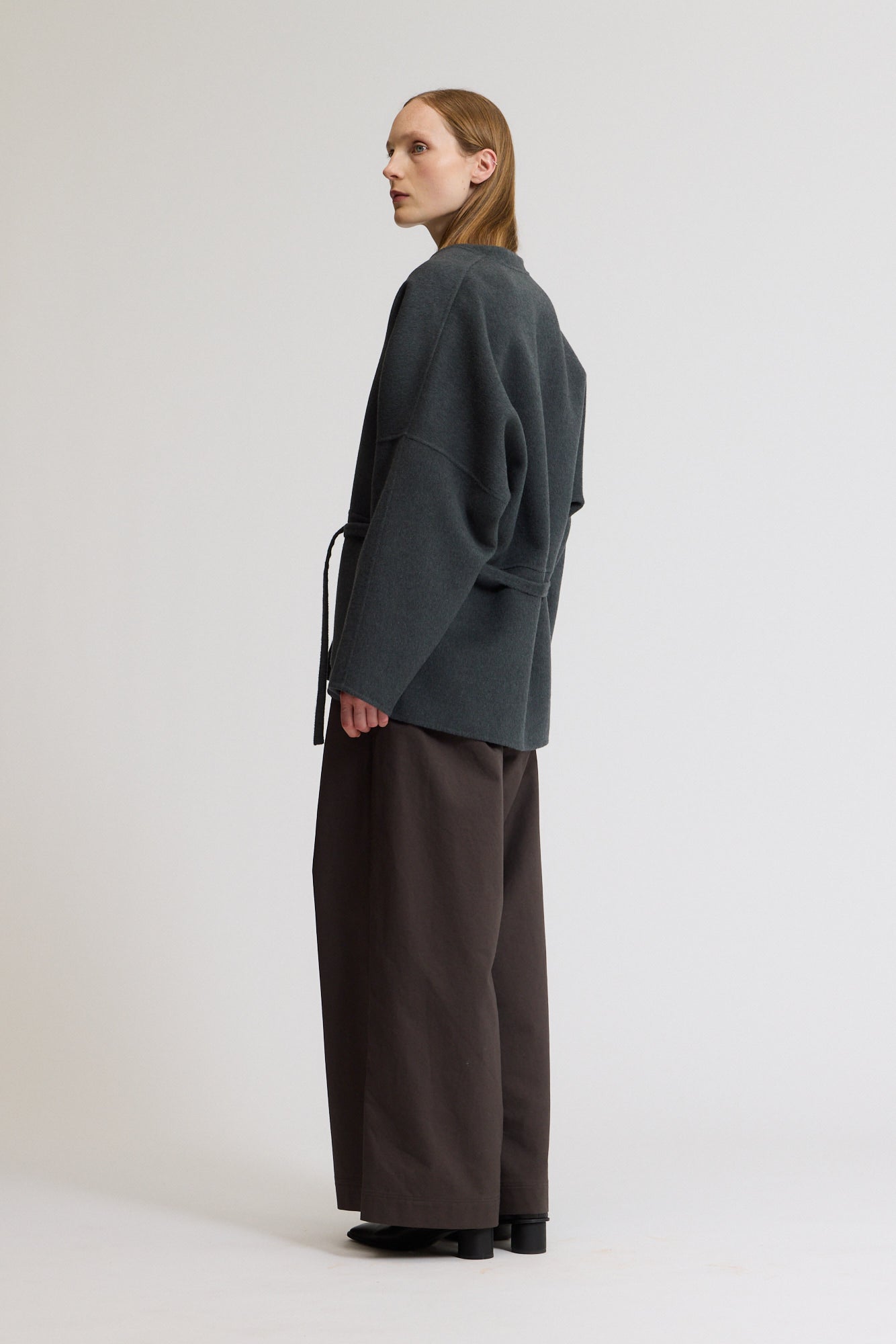 Oversized Short Wool Coat