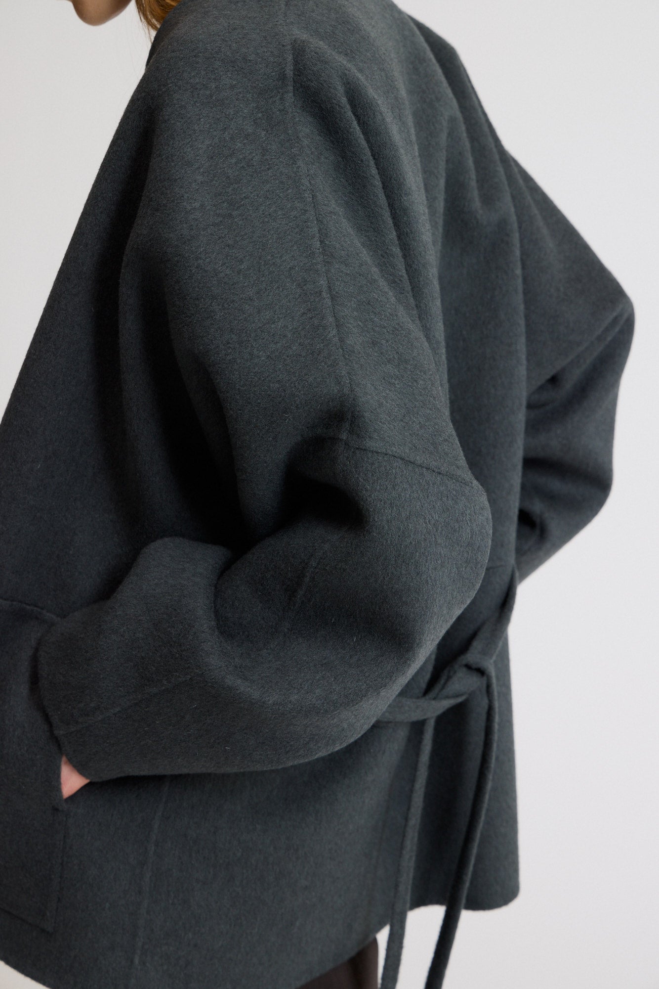 Oversized Short Wool Coat