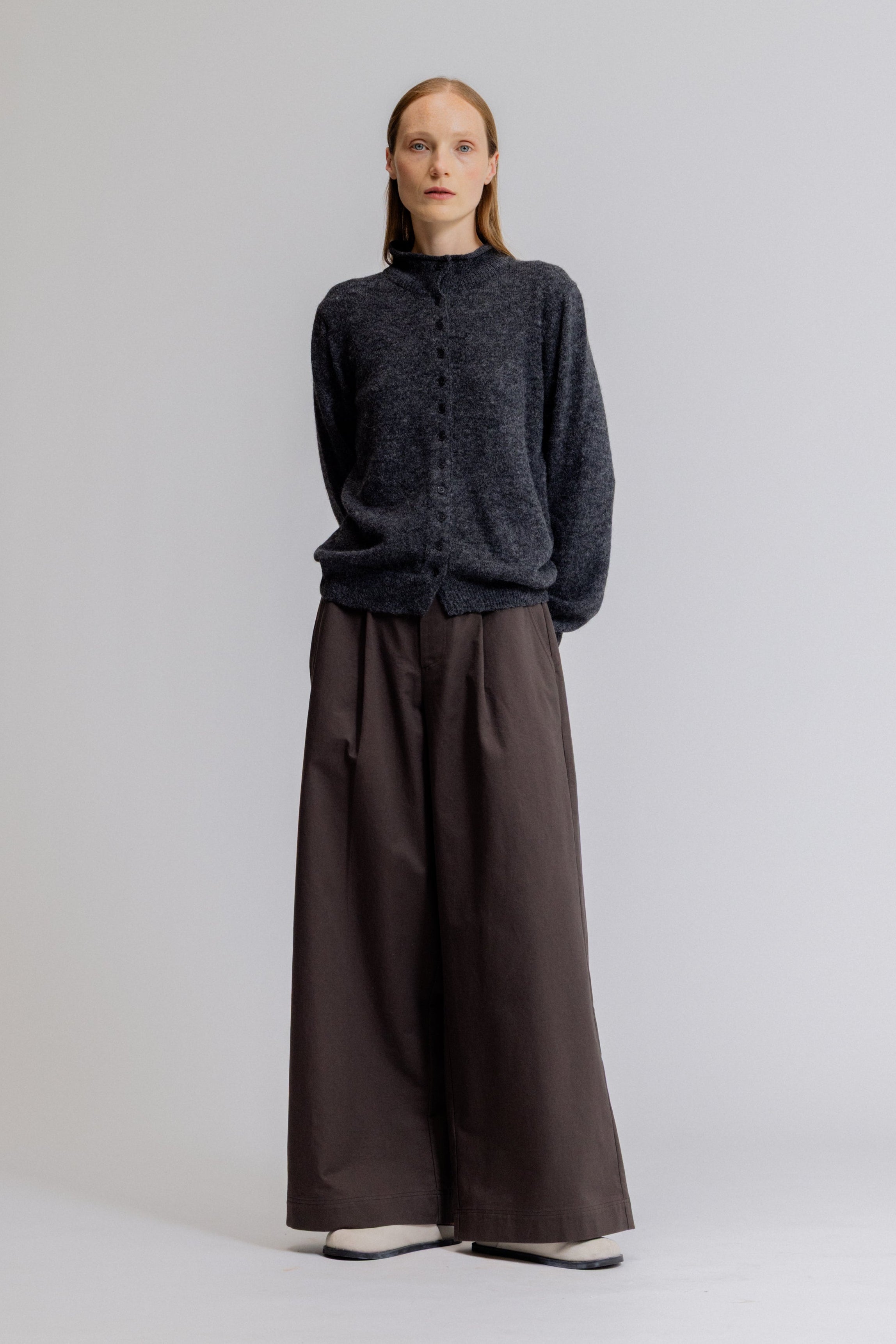 Funnel Neck Cardigan