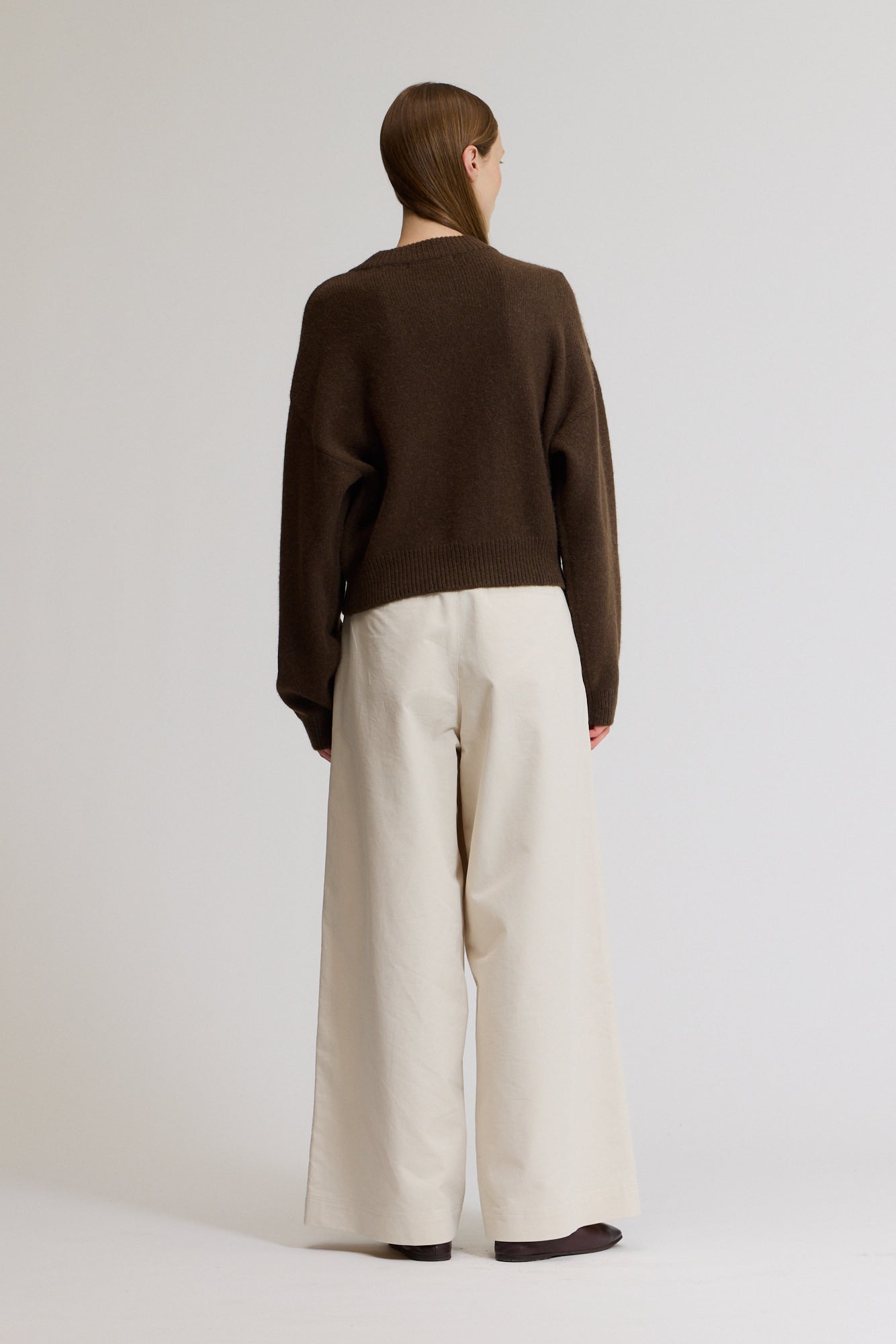 Wide Leg Tuck Pants