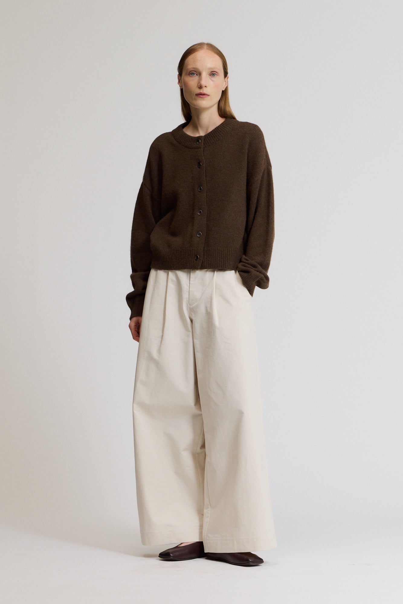 Wide Leg Tuck Pants