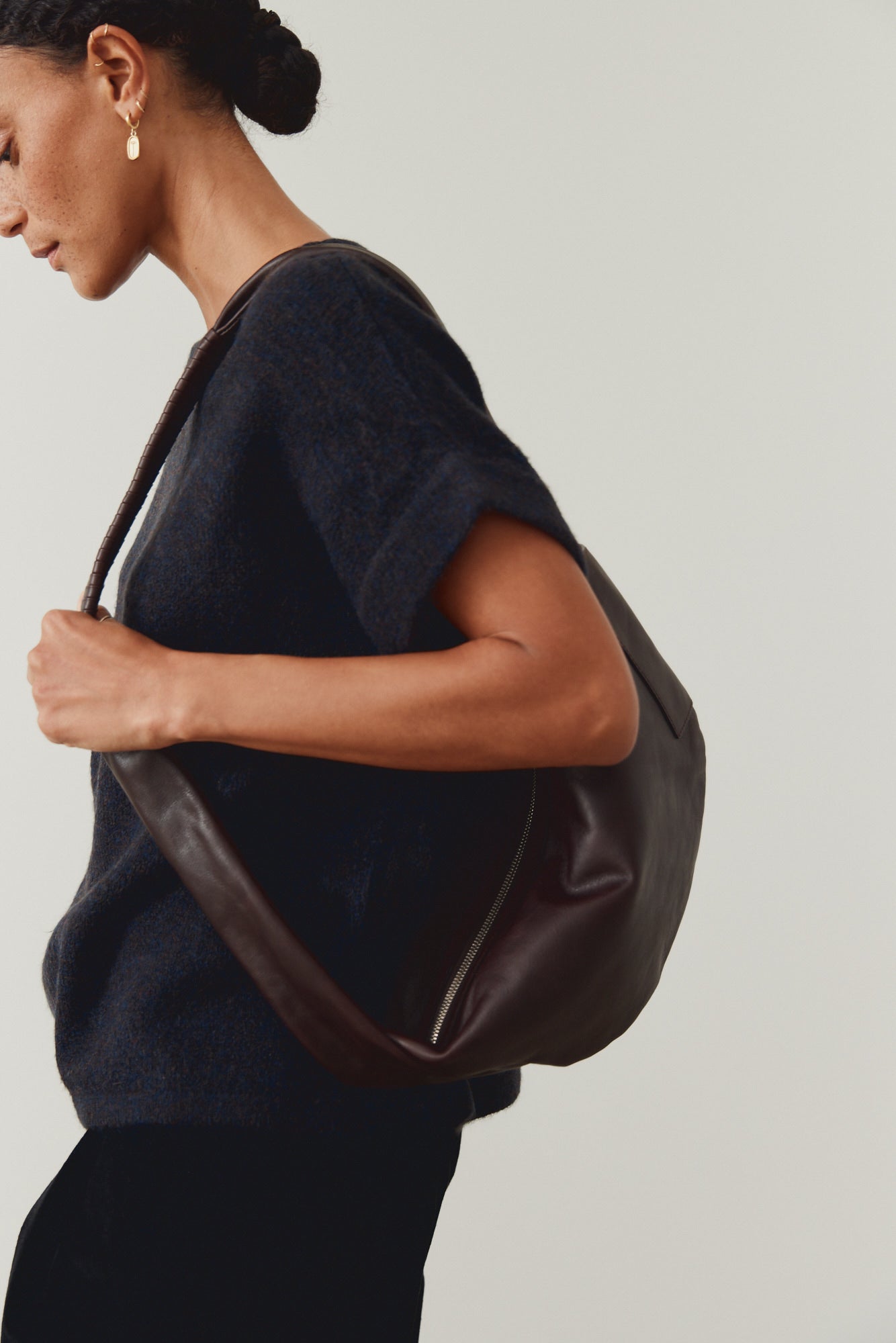 반팔 스웨터 탑